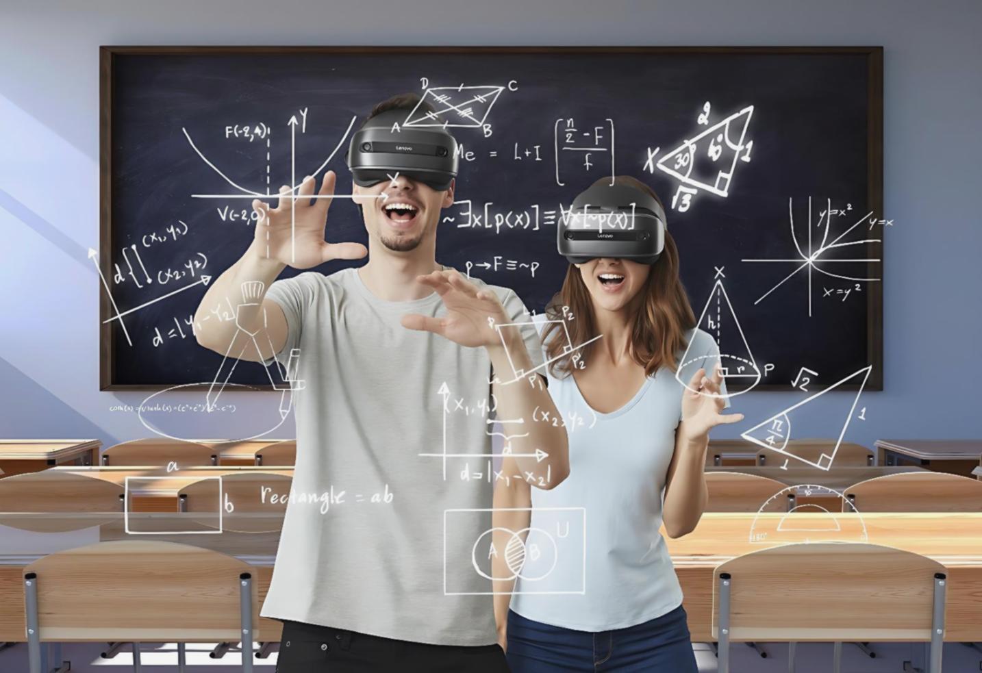 VR testing laboratory with organized headset storage and calibration equipment
